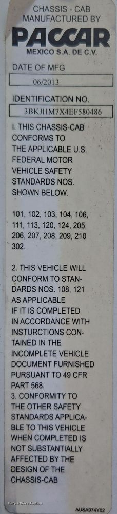 image for item EC3455 2014 Kenworth K370 dump truck