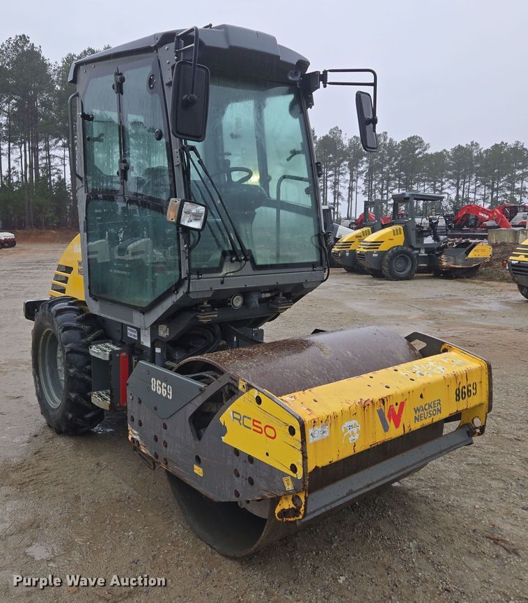 image for item EC3463 2018 Wacker Neuson RC50 single drum vibratory roller