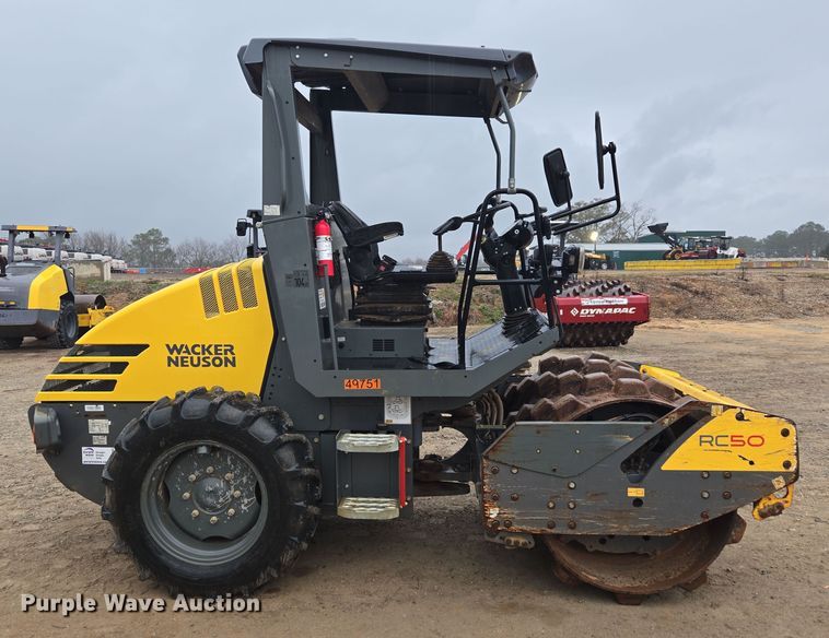 image for item EC3465 2019 Wacker Neuson RC50 single drum vibratory roller