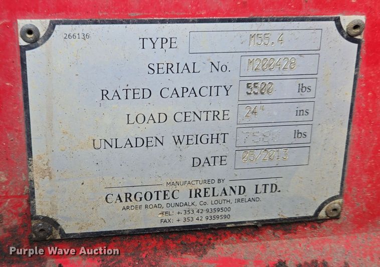 image for item EC3992 2013 Moffett M55.4 forklift