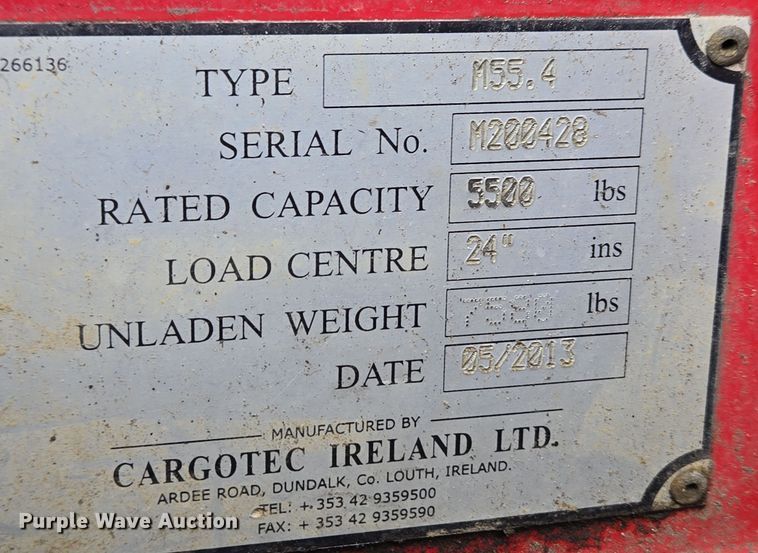 image for item EC3992 2013 Moffett M55.4 forklift