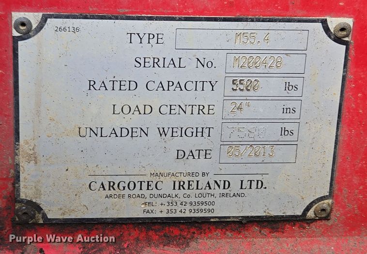 image for item EC3992 2013 Moffett M55.4 forklift