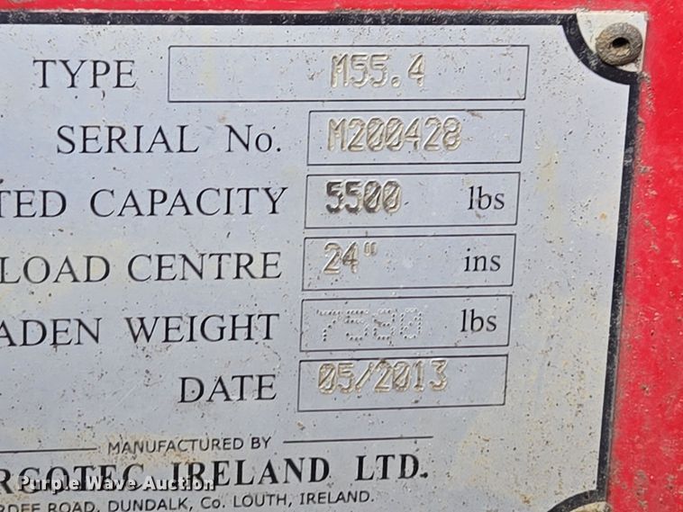 image for item EC3992 2013 Moffett M55.4 forklift