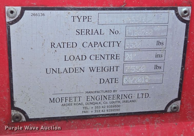 image for item EC3993 2012 Moffett M55.4 forklift