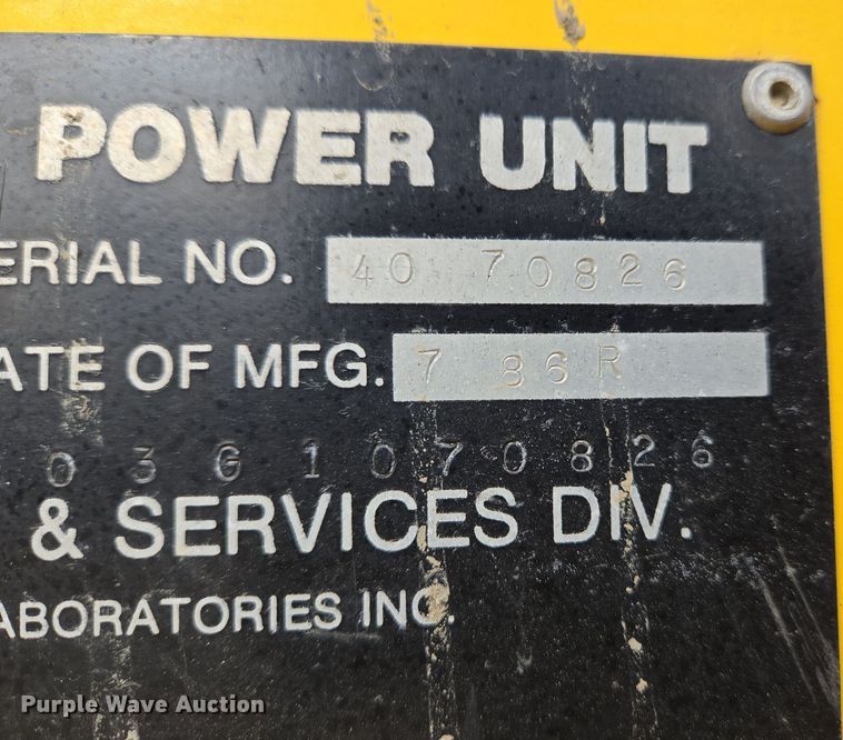 image for item EC3998 HESCO 4040/07 mobile power unit