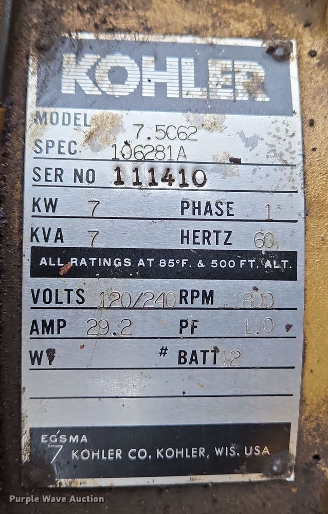 image for item EC3999 Hesco 404007 generator