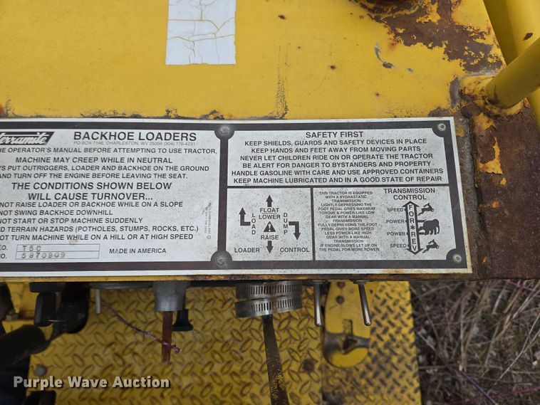 image for item EC4001 1997 Terramite T5C backhoe