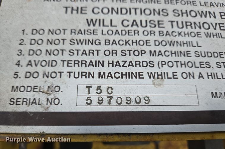 image for item EC4001 1997 Terramite T5C backhoe