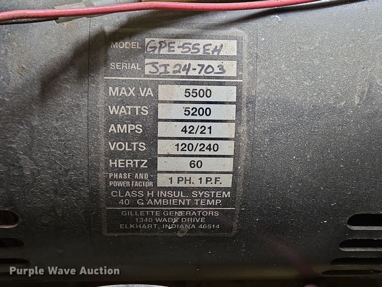 image for item EC4005 HESCO 3250-05 generator