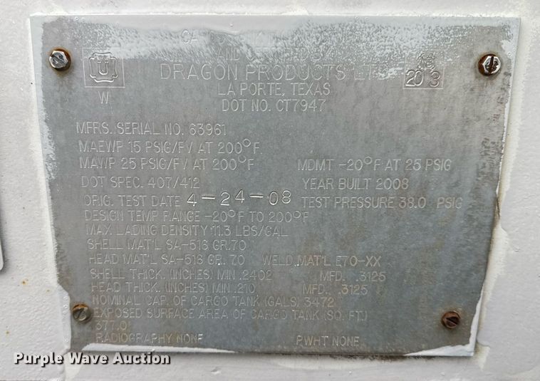 image for item EG2431 2007 Kenworth T800 vacuum truck