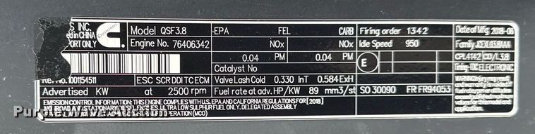 image for item EG2522 2019 JLG 1255 telehandler