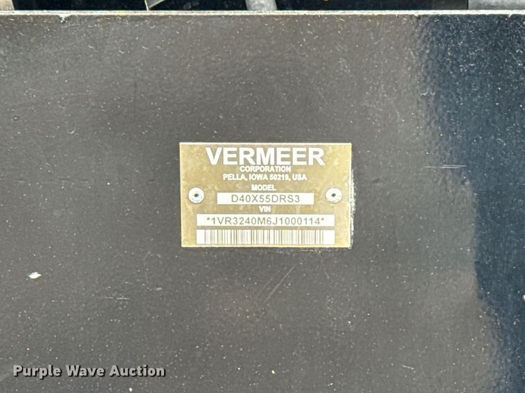 image for item EG2523 2018 Vermeer D40X55DR S3 directional boring unit