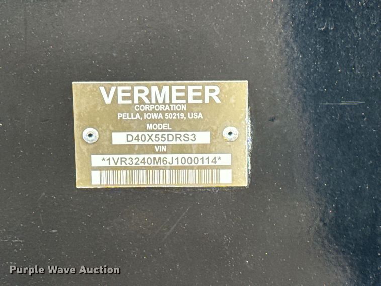 image for item EG2523 2018 Vermeer D40X55DR S3 directional boring unit