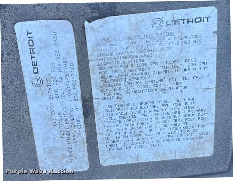 image for item EG2529 2014 Freightliner 114SD grapple crane truck