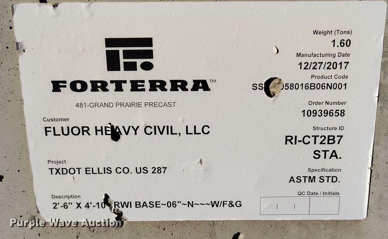 image for item EH0152 (16) 2017 Forterra 481 Grand Prairie precast blocks