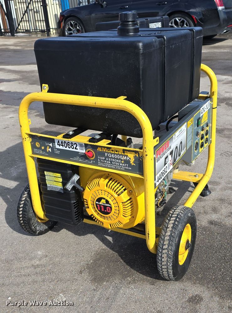 image for item EH8637 (2) McCulloch FG6000MK generators