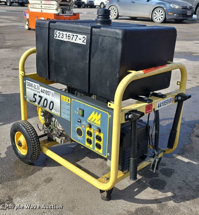 image for item EH8637 (2) McCulloch FG6000MK generators