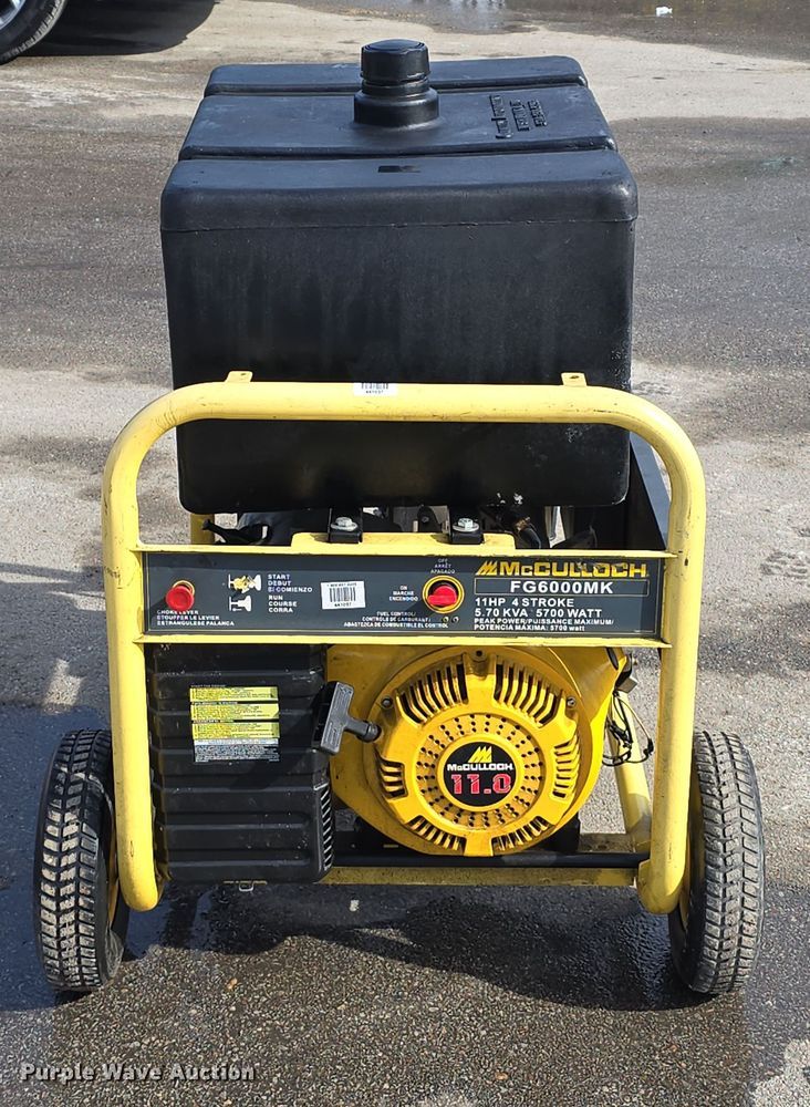 image for item EH8637 (2) McCulloch FG6000MK generators