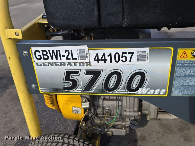 image for item EH8637 (2) McCulloch FG6000MK generators