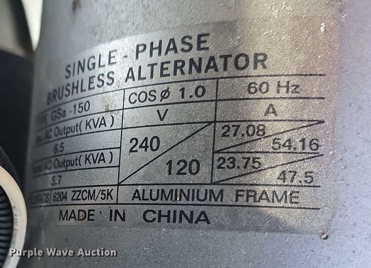 image for item EH8637 (2) McCulloch FG6000MK generators