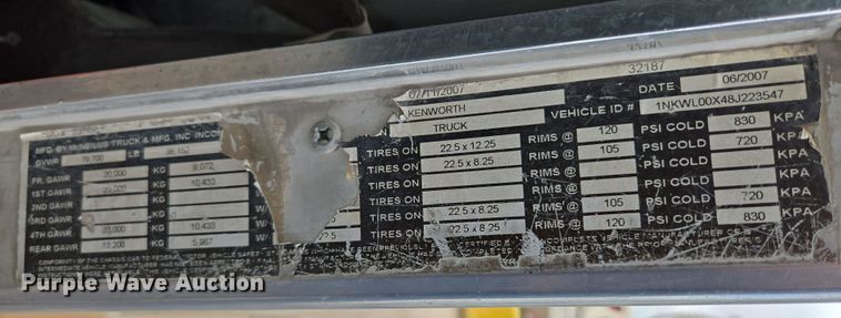 image for item EI4152 2008 Kenworth W900 ready mix truck