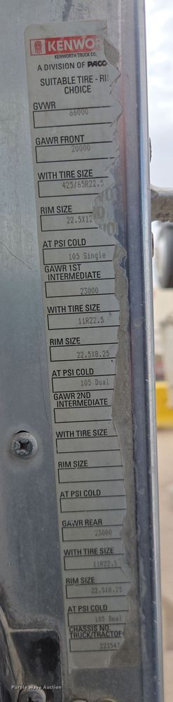 image for item EI4152 2008 Kenworth W900 ready mix truck