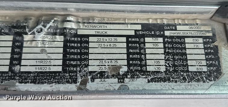 image for item EI4153 2008 Kenworth W900 ready mix truck