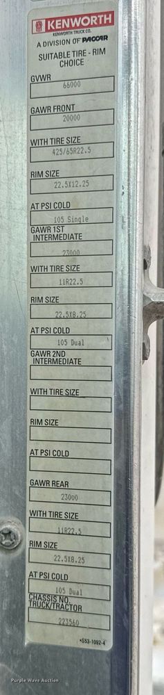 image for item EI4153 2008 Kenworth W900 ready mix truck