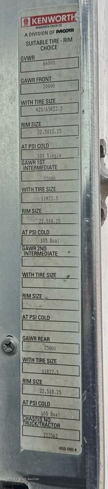 image for item EI4154 2008 Kenworth W900 ready mix truck