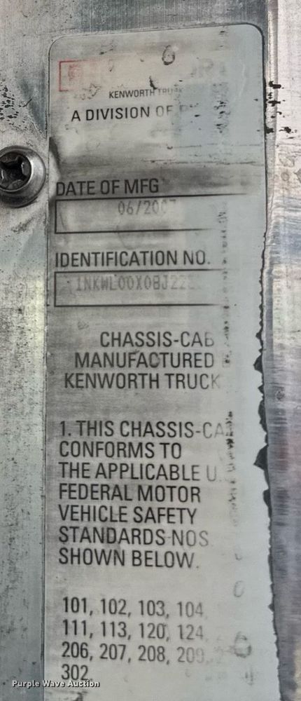 image for item EI4154 2008 Kenworth W900 ready mix truck