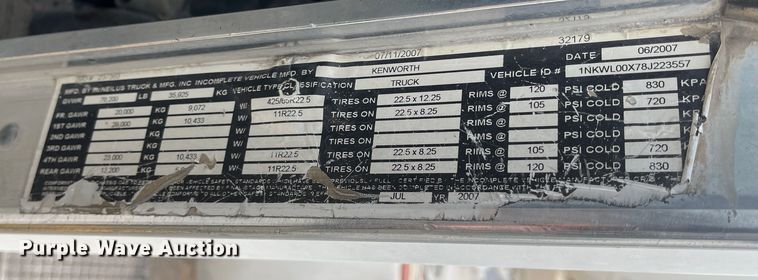 image for item EI4156 2008 Kenworth W900 ready mix truck