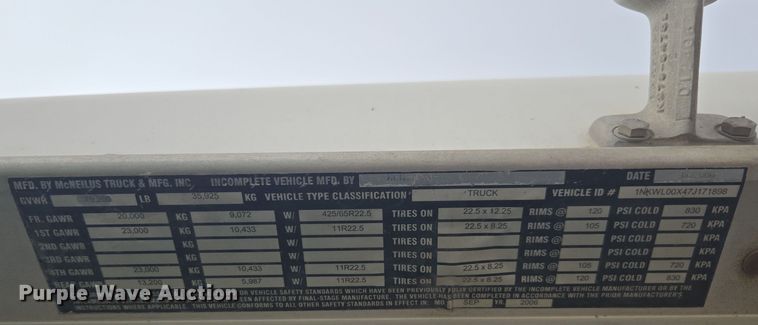 image for item EI4157 2007 Kenworth W900 ready mix truck