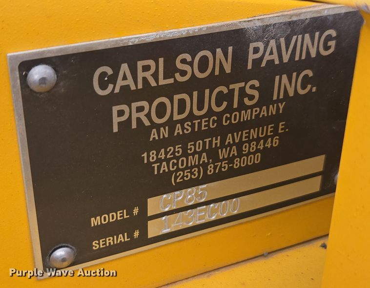 image for item EI4162 2020 Carlson CP85 paver