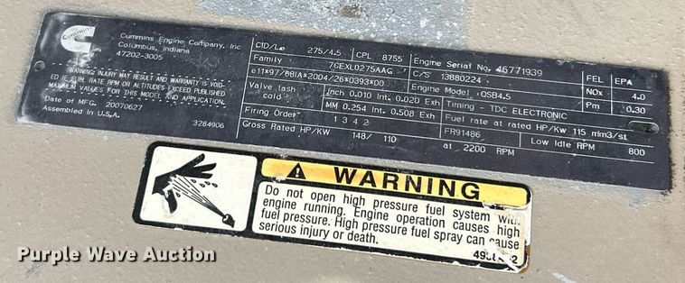 image for item EK2636 2007 Ingersoll Rand DD118HF double drum vibratory roller