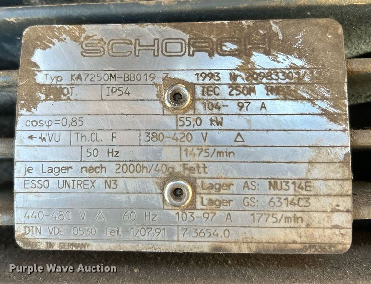 image for item EK2648 1994 Kaeser CS 90 air compressor