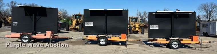 image for item EK2653 (3) American Signal message board trailers