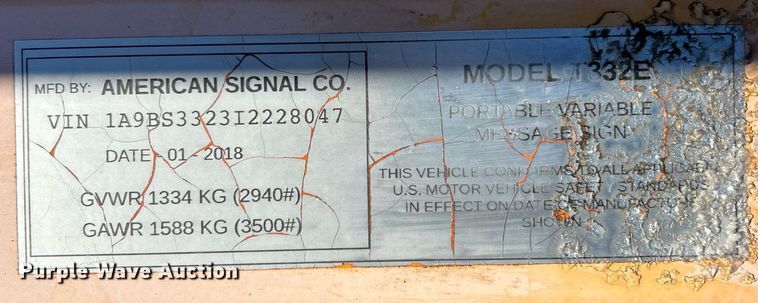 image for item EK2653 (3) American Signal message board trailers