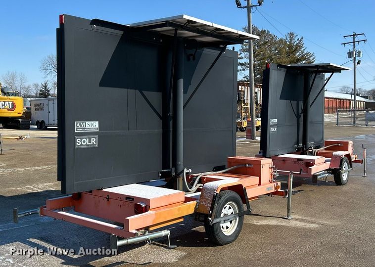 image for item EK2654 (2) American Signal message board trailers