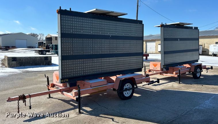 image for item EK2655 (2) American Signal message board trailers
