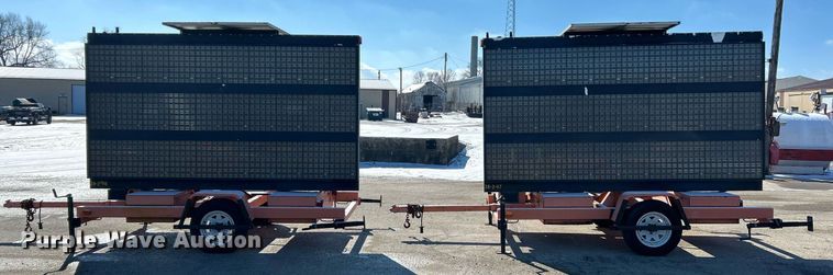 image for item EK2655 (2) American Signal message board trailers