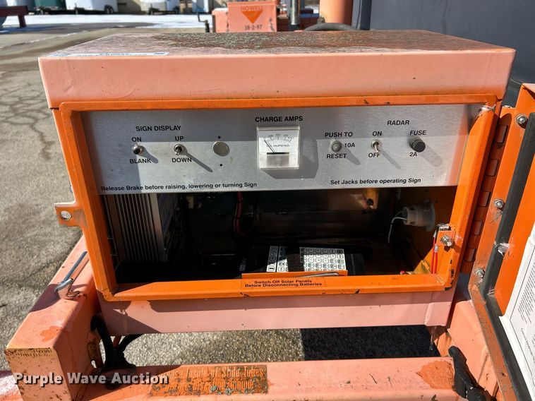 image for item EK2655 (2) American Signal message board trailers