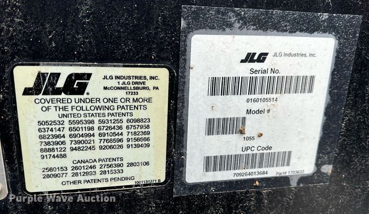 image for item EN5128 2021 JLG 1055 telehandler