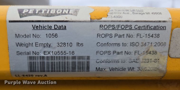 image for item EN5129 2010 Pettibone 1056B Extendo Telehandler