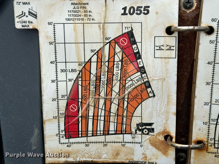 image for item EN5130 2021 JLG 1055 telehandler