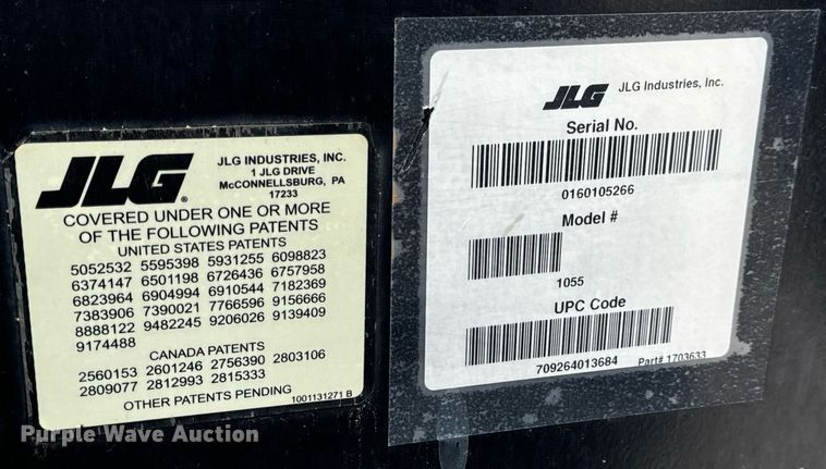 image for item EN5130 2021 JLG 1055 telehandler