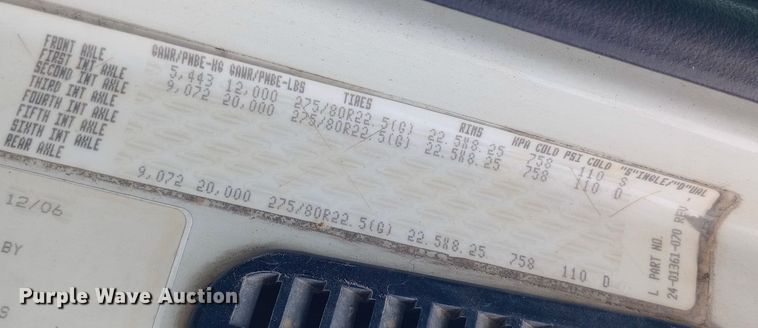 image for item EO0584 2007 Sterling AT9500 dump truck