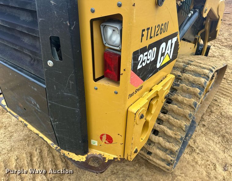 image for item ER4990 2017 Caterpillar 259D tracked skid steer loader