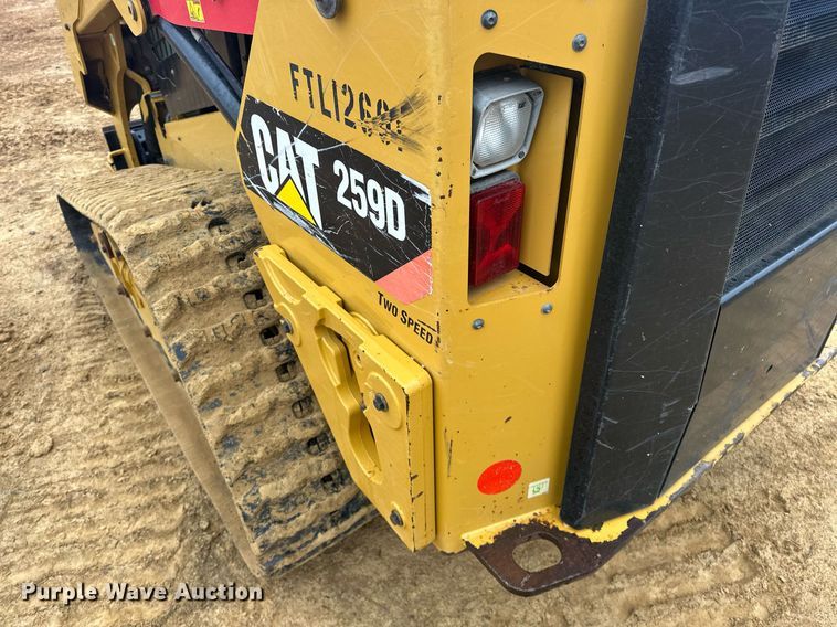 image for item ER4990 2017 Caterpillar 259D tracked skid steer loader