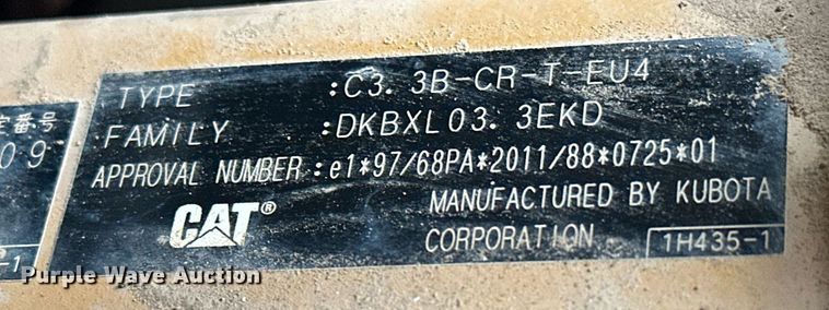 image for item ER4990 2017 Caterpillar 259D tracked skid steer loader