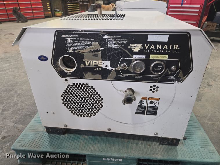 image for item ER5144 2015 Vanair 80 Viper air compressor